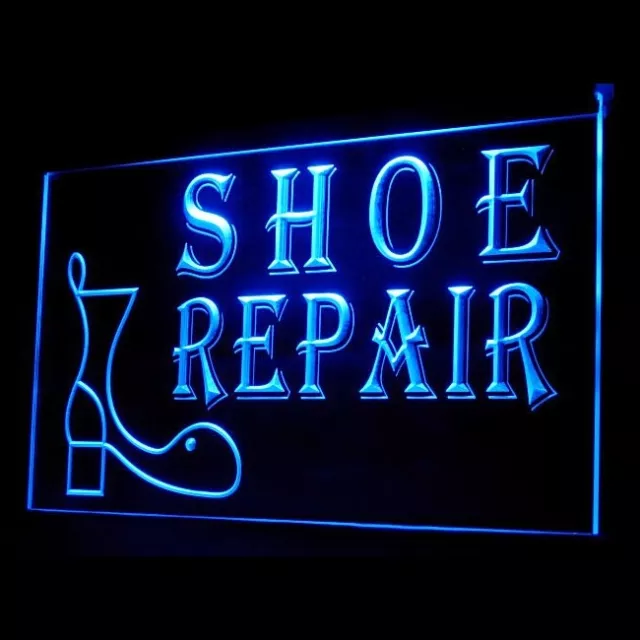 190025 Shoe Repair Store Shop Open Display Neon Sign 16 Color