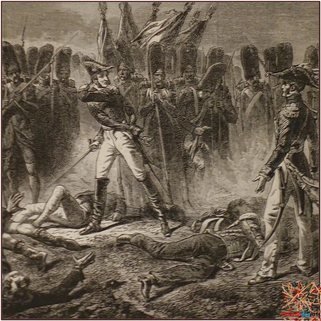 CAMBRONNE à Waterloo d'après tableau d'A.DUMARESQ