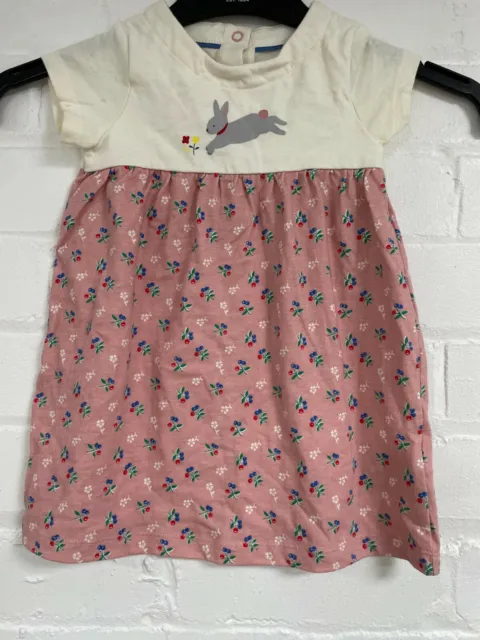 Ex Baby Boden Bunny Rabbit Pink Short Sleeve Tunic Dress 6 M - 4 Years (W24.33)