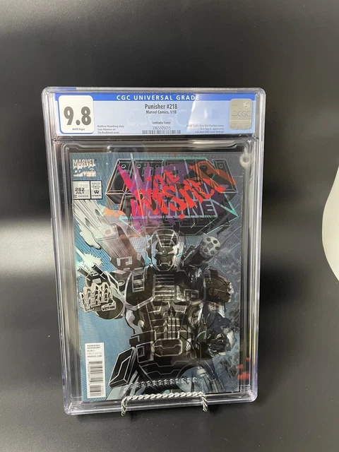 Punisher #218 CGC 9.8 LENTICULAR Variant War Machine Iron Man 282 Cover Homage