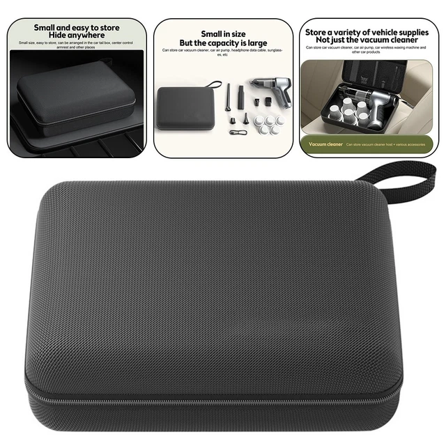 Elegante borsa organizzatore aspirapolvere auto pompa aria borsa di stoccaggio EVA guscio rigido