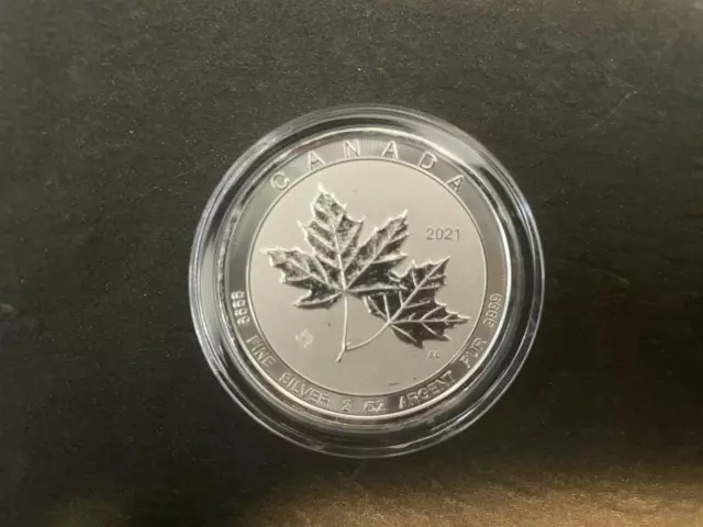 2021 Canada 2oz $10 Royal Canadian Twin Maple Leaf Silver Bullion Coin
