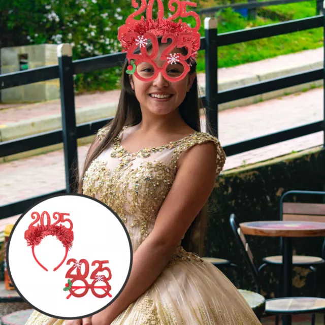 NEW YEAR EVE Glasses Class of 2025 Party Headband Women's Miss £8.45
