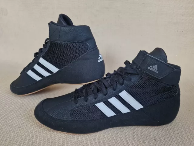 Adidas Mens Mat Hog 2 Wrestling Boots Black Boxing Trainers Sparring Shoes UK 10