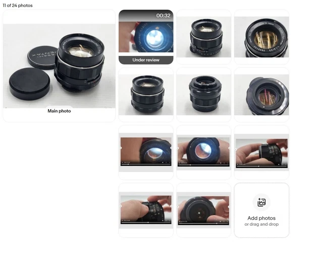 Lot De 3 étuis Noirs Pour Objectif Asahi Pentax, Monture 42mm, Bon état