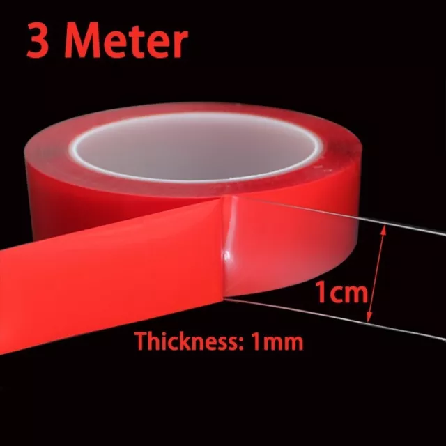 Impermeable Cinta 3meter Adhesiva Película Nano Rojo Reutilizable Mejor Nuevo 2