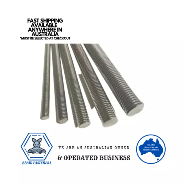 M4 M5 M6 M8 M10 M12 M16 Gr304 Stainless Steel Allthread Threaded Rod Booker Rod