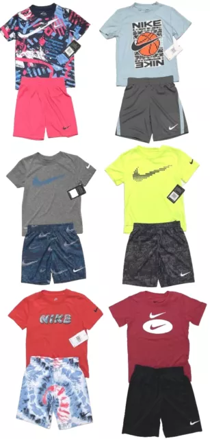 NIKE Boys Short Sets, Assorted Styles w/ Tank or T-Shirt; Sizes  4-7,  NWT