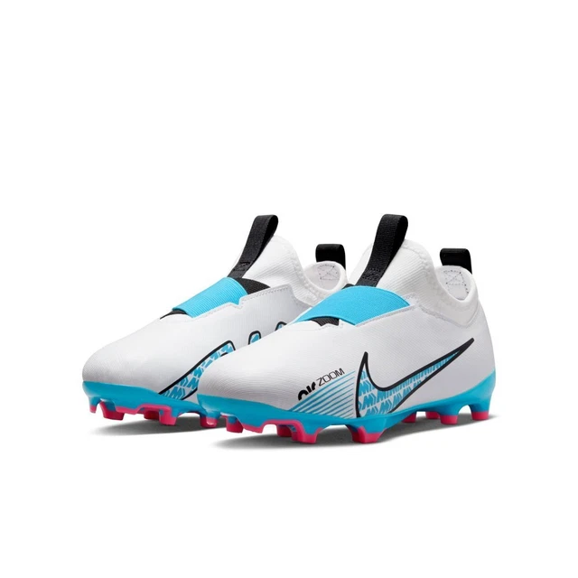 Nike Kinder Zoom Vapor 15 Academy FG/MG Fußballschuhe Weiß/Blau/Pink DJ5617-146