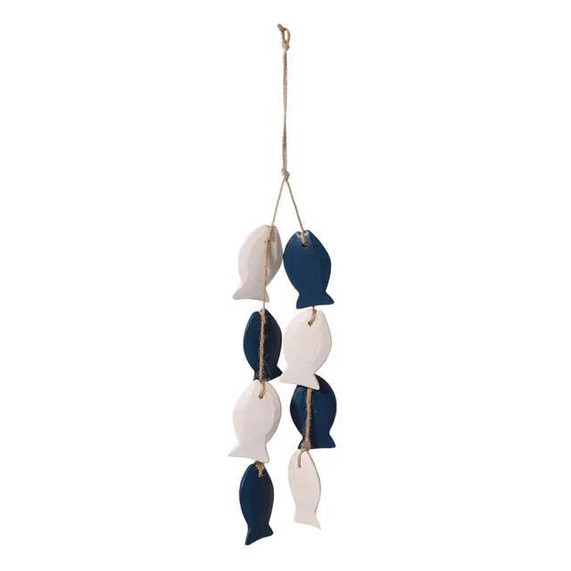 Vosarea Nautical Wooden Fish Wandbehang Ornament Holz Dekoration