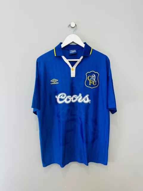 Chelsea 1995/97 Home Shirt - Xl - Original Vintage Umbro Football Shirt