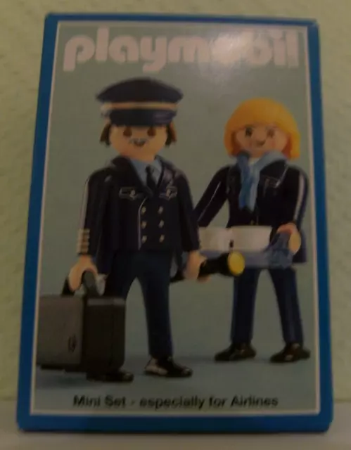 Playmobil Pilot und Stewardess 3104 von 1999 Neu & OVP  Air - Berlin Werbefigur