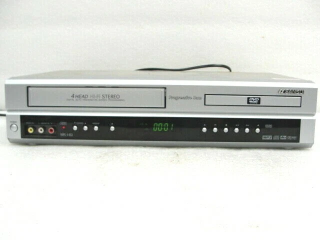SANSUI VCR VHS DVD player combo unit VRDVD4001 component out ...