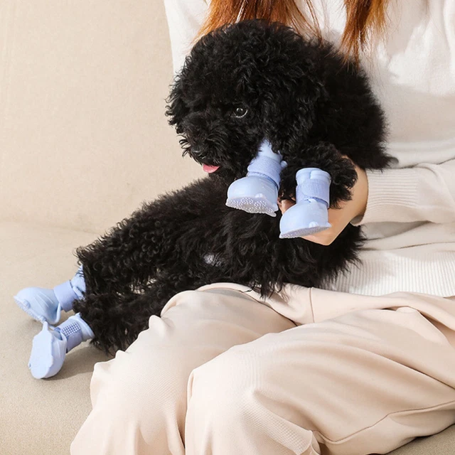 2 PCS WINTER Pet Shoes Dog Rain Outdoor Waterproof Boots Sticker £14.29