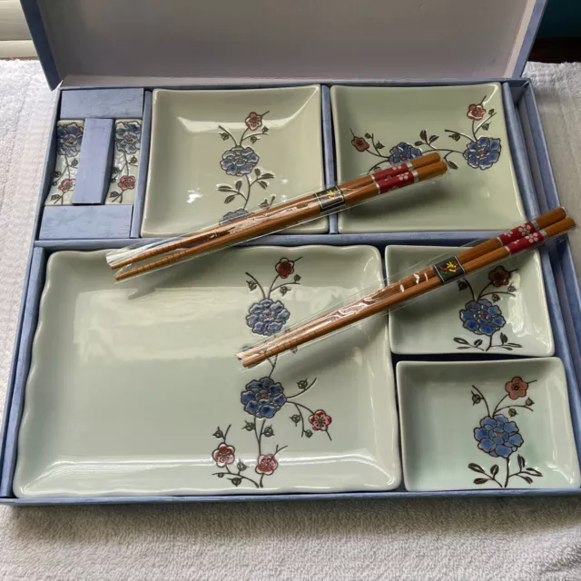 Arita Fine China 9 Piece Sushi Serving Set Made in Japan