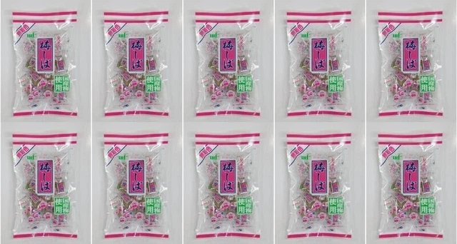JAPANESE UMESHIBA CRUNCHY PICKLED PLUM UMEBOSHI SNACK 95g ×10PCS