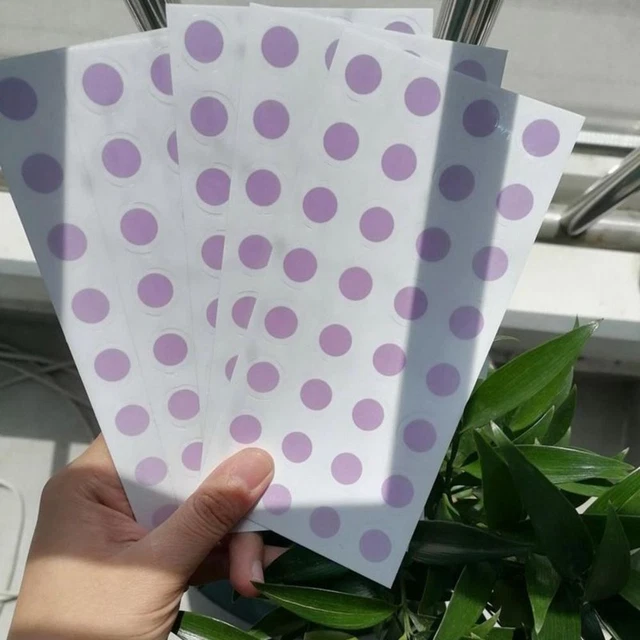 5pcs/set Self Adhesive UV Detecting Patches Transparent    Children Kids