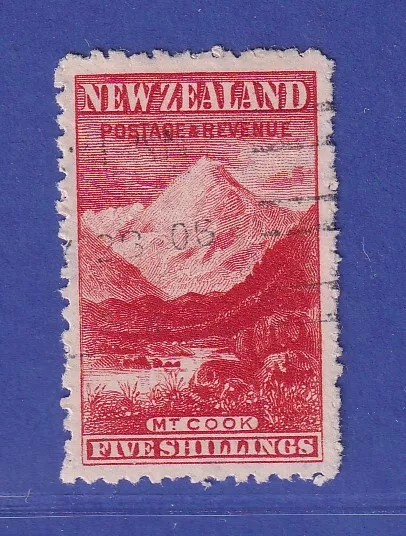 Neuseeland 1906 Mount Cook 5 Shilling Mi.-Nr. 112 ZA gestempelt