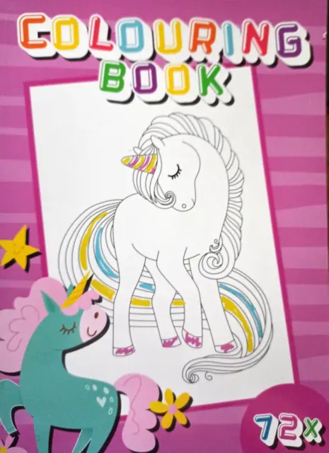 Malbuch Einhorn 72 Ausmalbilder  Din A4 Ausmalspaß für Kinder Colouring Book