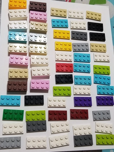 Lego 87 Replacement Pieces Parts 2x4 Studs & Smooth Assorted Colors