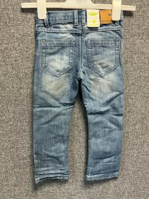 Jeans blu Vertbaudet gamba dritta età 3/4 anni TD111 BB 10 2