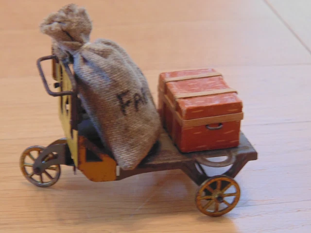 Ancien Chariot à Bagages Rossignol Tôle Peinte – Années 20 – Déco Industriel