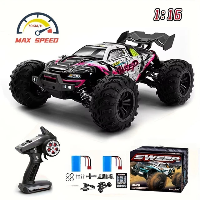 1:16 RC CAR 70km/h Brushless 4WD 4x4 High Speed Off Road Remote Control ...