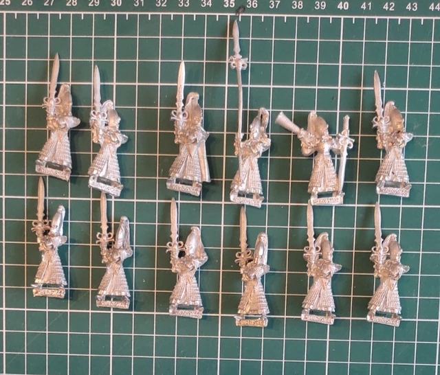 Figurine Warhammer High Elf Mage / Mage Haut Elfe F87-36 Métal, Neuf Blister