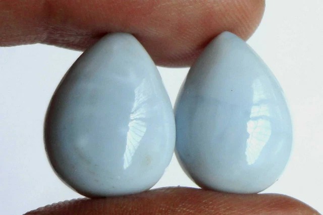 Vente Paire d'opale bleue, pierre précieuse d'opale bleue, fabrication de...