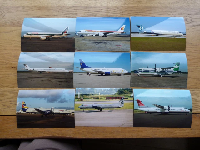 9 PHOTOS OF various airliners, Different types and airlines ( 76.C20 £1 ...