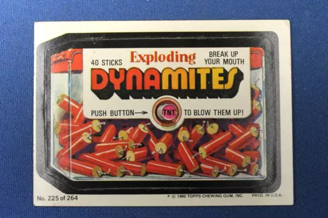 1975 Topps Series 15 - Wacky Packages - Puzzle Back - #225 Dynamites - VG