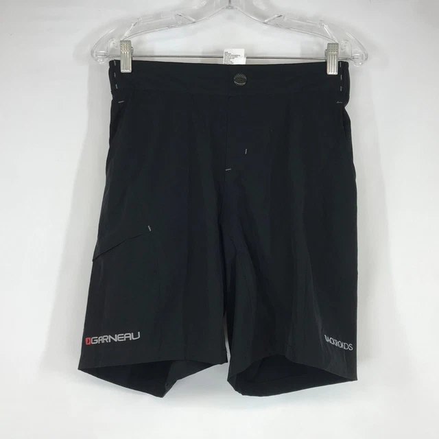 LOUIS GARNEAU Women's Small Black Short Radius Padded Cycling