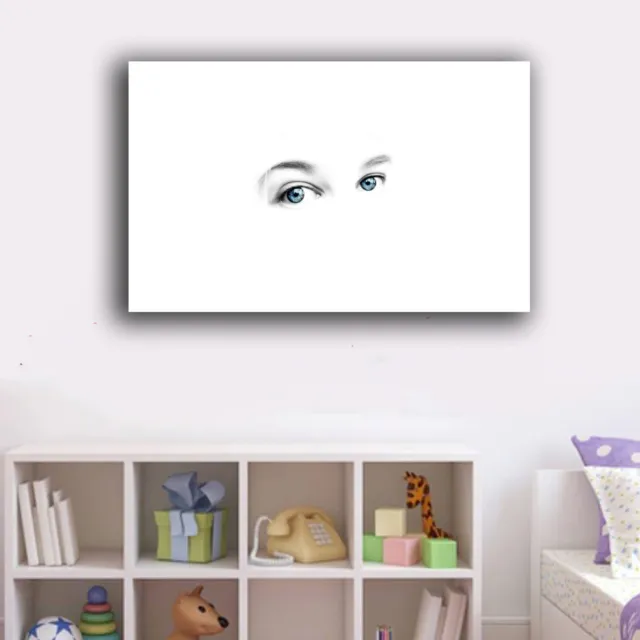 Framed Canvas Prints Stretched Abstract Eyes Wall Art Home Decor Painting Gift