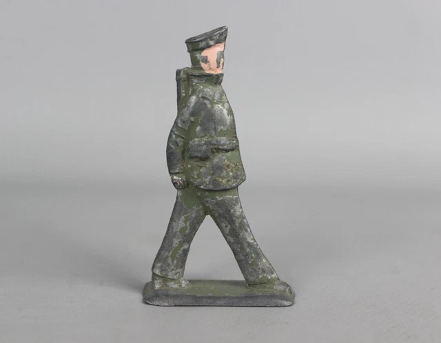 Vintage Soviet Tin toy soldier Original Military Army USSR ACTION FIGURE