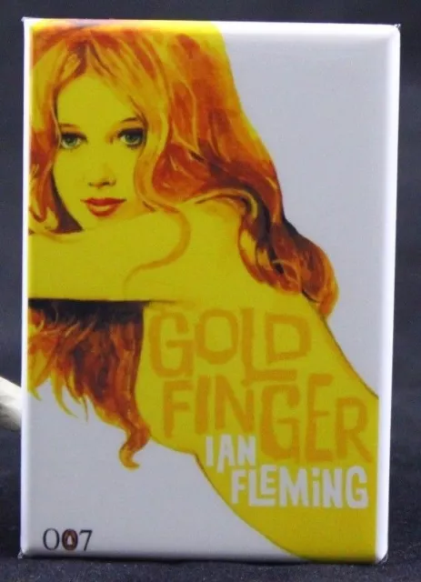 Goldfinger 2" x 3" Fridge / Locker Magnet. Ian Fleming James Bond 007