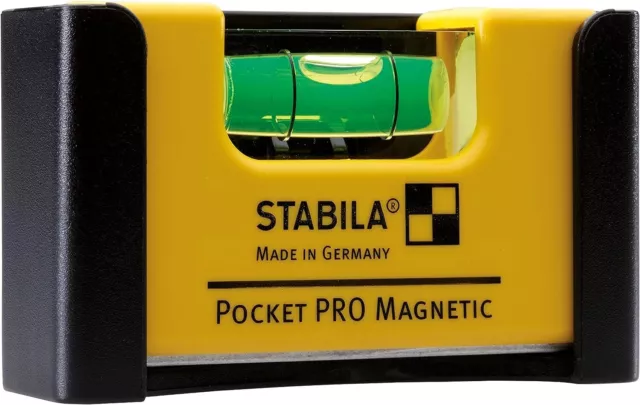 Stabila PRO Pocket Belt Rare Earth Magnetic Mini Spirit Level & Holster, 17953