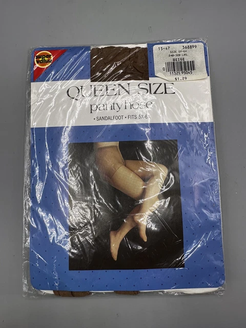 Super Value Queen Beige size 5X-6X Sandalfoot pantyhose