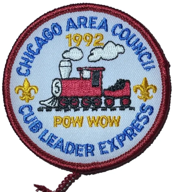 1992 Chicago Area Council Patch Pow Wow Cub Leader Express BSA Boy Scouts Badge
