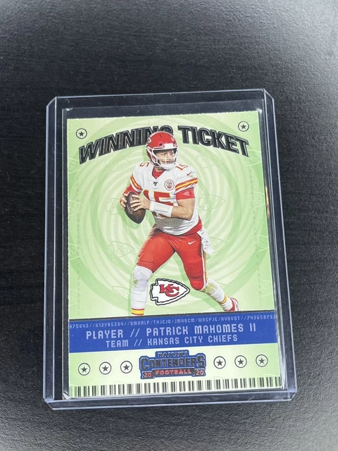 2020 Panini Contenders Football Patrick Mahomes II Winning Ticket Chiefs #WT1