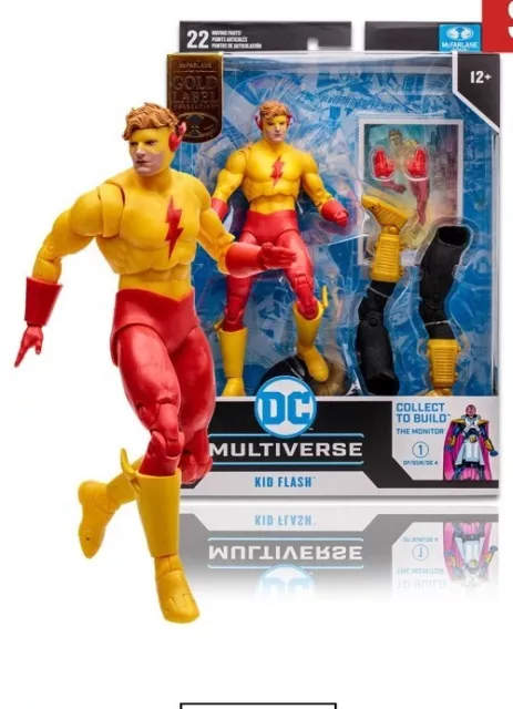 Mcfarlane DC Kid Flash Crisis on Infinite Earths Monitor BAF preorder US SELLER