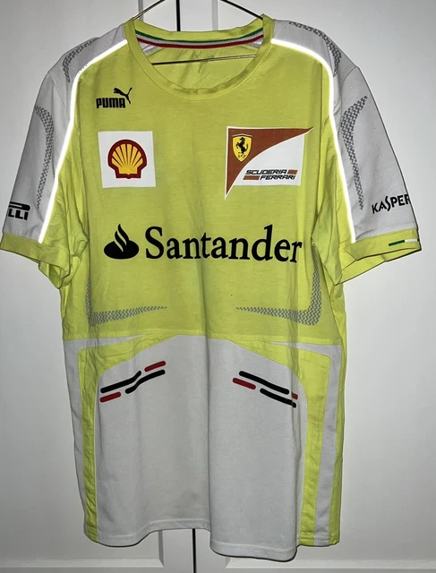 Ferrari F1 Puma reflective t-shirt for night GP Pit Crew Team Issue not for sale