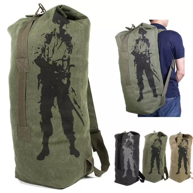 Mochila de Gran Capacidad Para Hombre Bolsa De Viaje Para Montañismo Militar