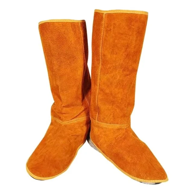 Leather Welding Spats 15 Shoes Cover Working Tool Protection Welder Feet Cover