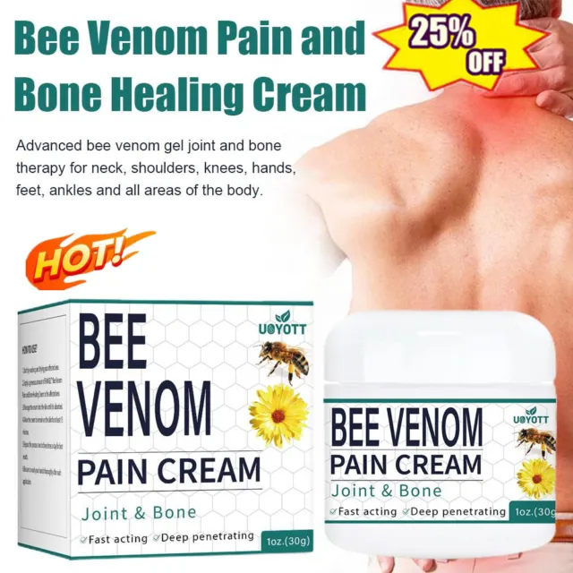 Bee Venom Pain and Bone Healing Cream, New Zealand Joint and Bone Therapy Cream