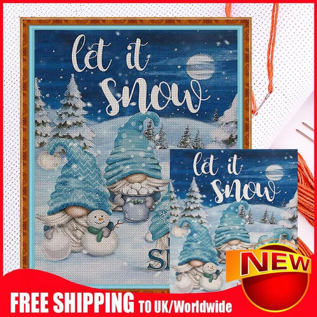 Christmas Goblin Full Cross Stitch 11CT Cotton Thread DIY Counted Embroidery Kit