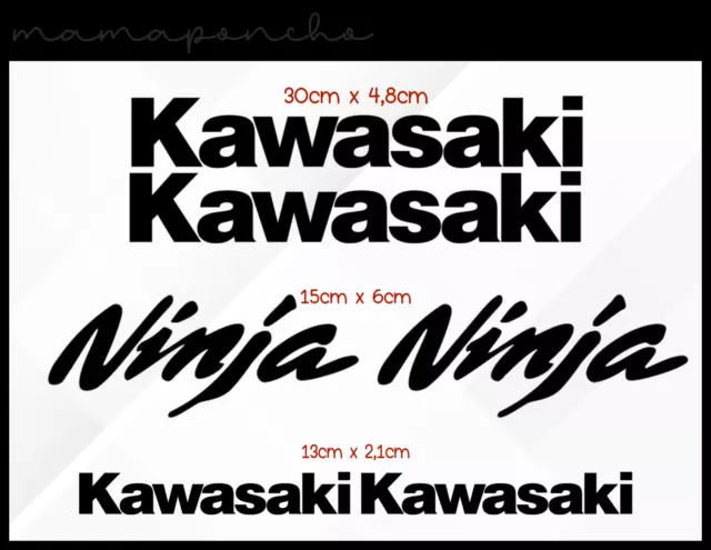 KIT ADESIVI KAWASAKI ninja zx6r zx10r Z900 z750 z1000 er6n Stickers +  omaggio EUR 4,99 - PicClick IT