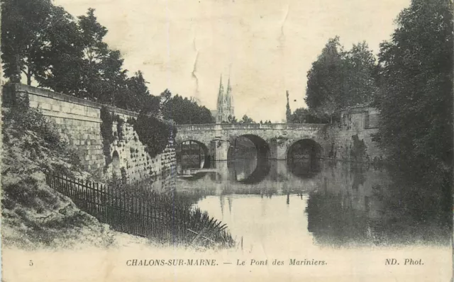 51 Chalons-Sur-Marne Pont Des Mariniers - Endommagee