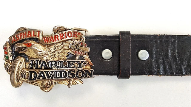 BOUCLE OFFICIELLE H 416, Ceinture Harley Davidson Asphalt Warrior