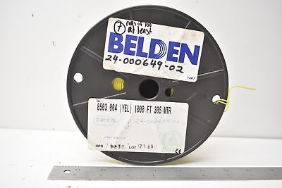 Belden 8503-004 Yellow Pvc Hook-Up Wire 22 Awg. Qty: 100 Feet Per Sale