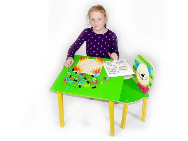 Zimmerdekoration Mesa de los Niños Verde Bxlxh 500x500x430mm Nuevo Habitación